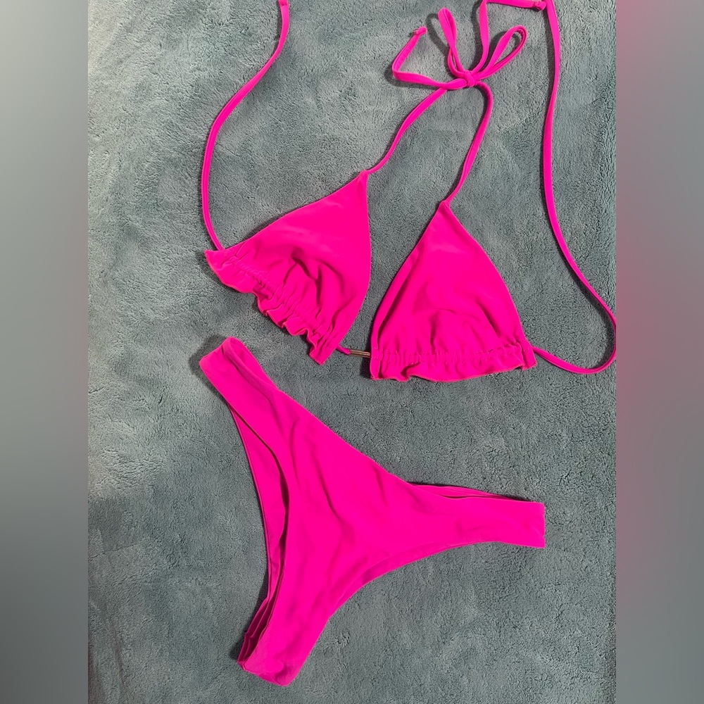 Hot pink bikini set